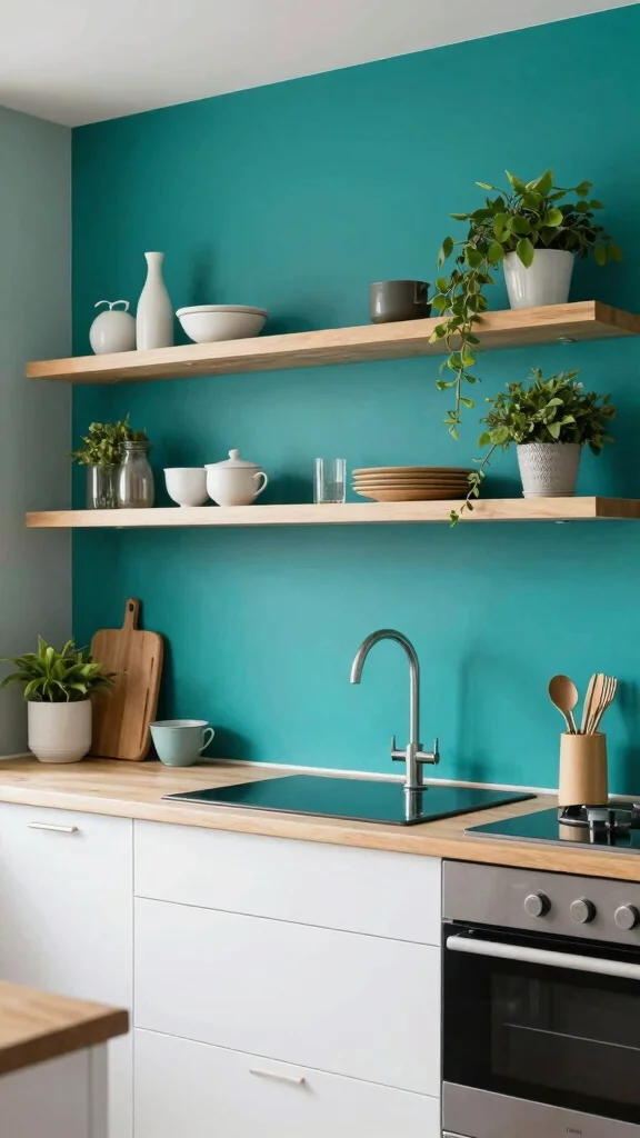 17 IKEA Kitchen Design Ideas: Budget-Friendly Modern Kitchens - 12. Accent Walls 1