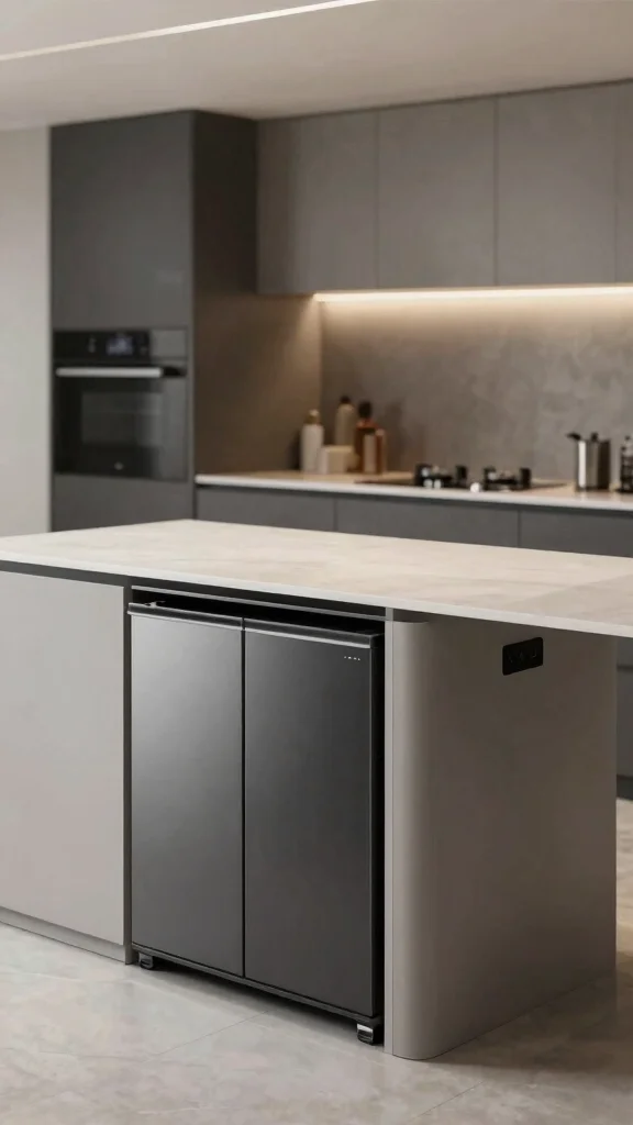 17 Kitchen Bar Design Ideas: Create a Stylish Breakfast Nook - 13. Integrated Tech 1