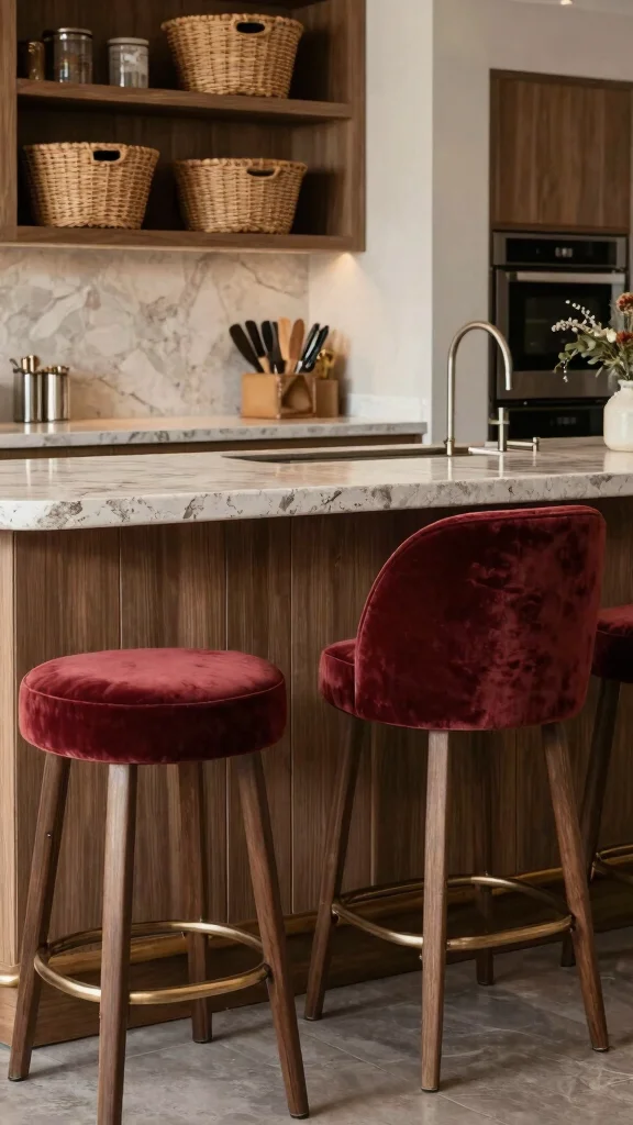 17 Kitchen Bar Design Ideas: Create a Stylish Breakfast Nook - 14. Textured Elegance 1