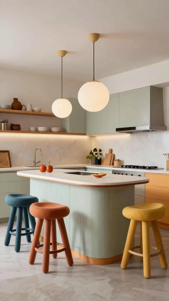 17 Kitchen Bar Design Ideas: Create a Stylish Breakfast Nook - 17. Unique Shapes and Forms 1