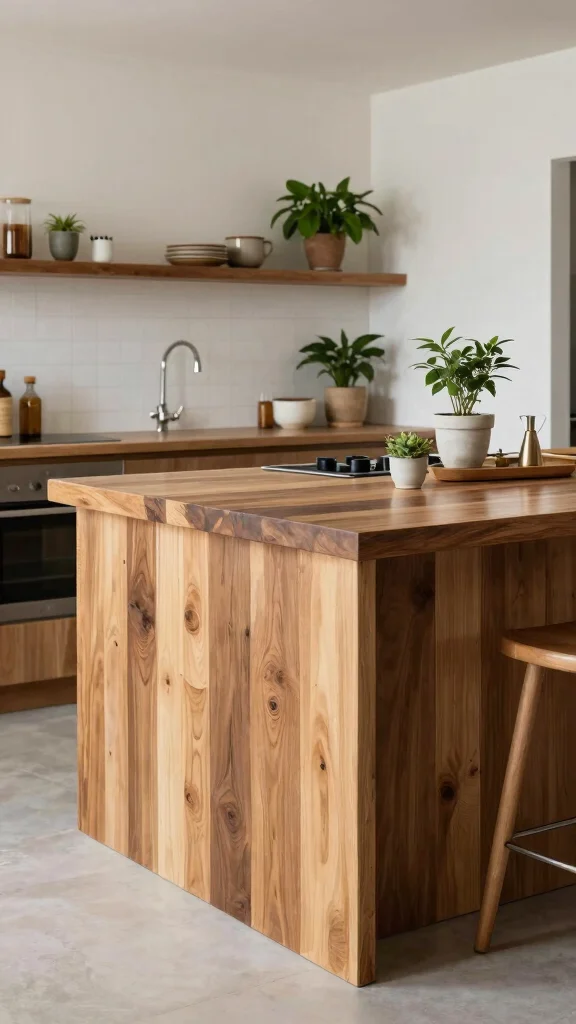 17 Kitchen Island Design Ideas: Center Your Style & Functionality - 11. Sustainable Materials 1