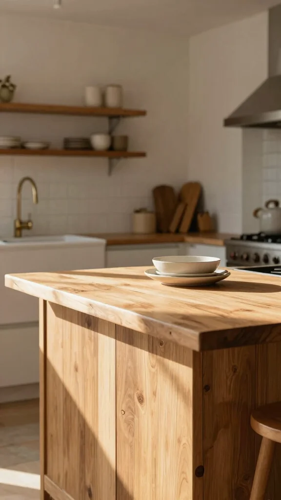 17 Kitchen Island Design Ideas: Center Your Style & Functionality - 14. Minimalist Farmhouse Style 1