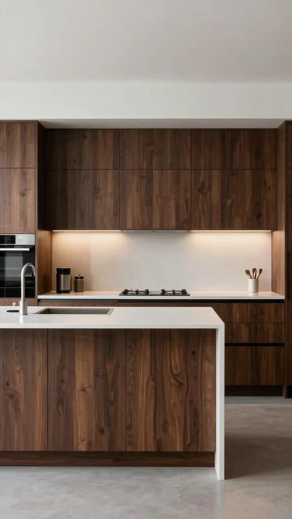 17 Kitchen Island Design Ideas: Center Your Style & Functionality - 5. Contrast with Dark Woods 1