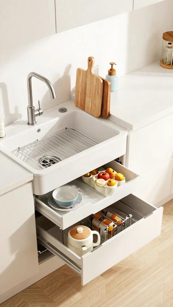 17 Kitchen Sink Design Ideas: Functional & Beautiful Options - 11. Multi-Functional Sinks 1