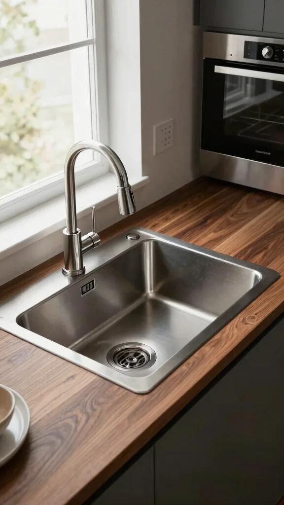 17 Kitchen Sink Design Ideas: Functional & Beautiful Options - 12. Elegant Drop-In Sinks 1