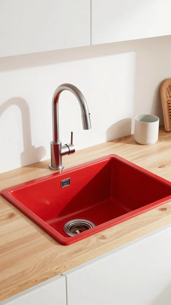17 Kitchen Sink Design Ideas: Functional & Beautiful Options - 9. Colorful Sinks 1