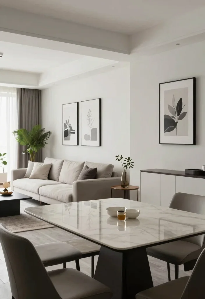 17 Living Room Dining Room Combo Layout and Furniture Placement Ideas - 10. Seamless Style Transitions 1