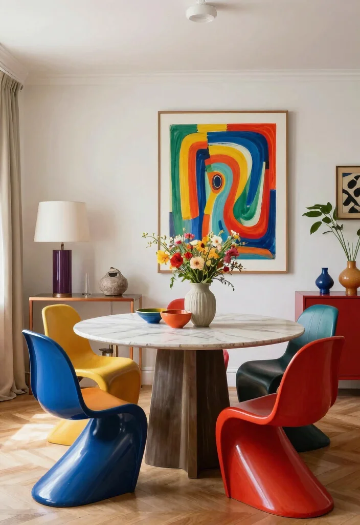 17 Living Room Dining Room Combo Layout and Furniture Placement Ideas - 13. Statement Furniture Pieces 1