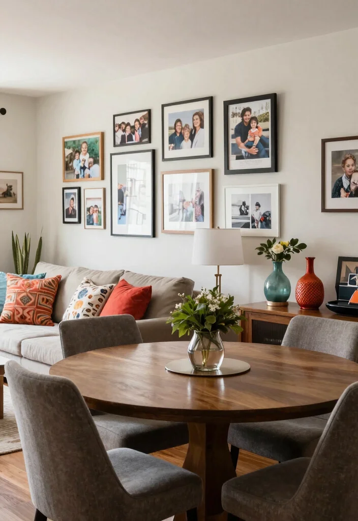 17 Living Room Dining Room Combo Layout and Furniture Placement Ideas - 8. Personalized Decor Touches 1
