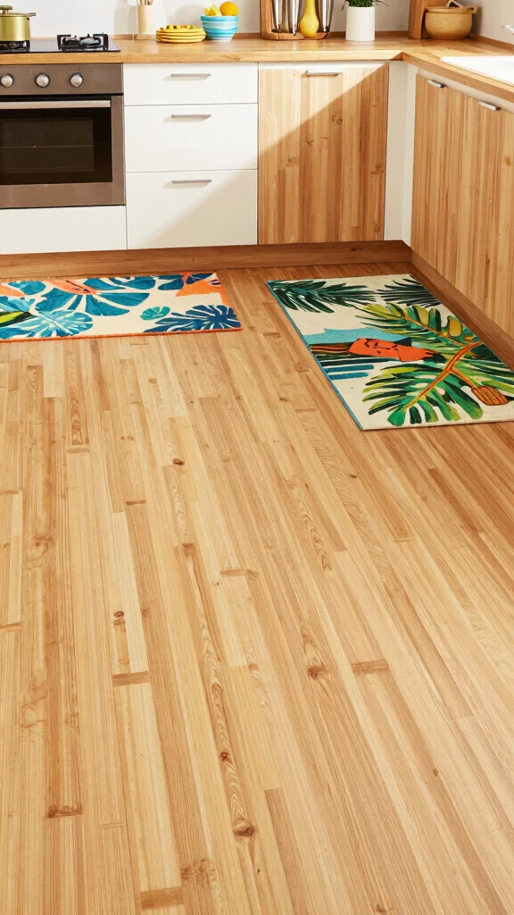 17 Tropical Kitchen Design Ideas: Exotic and Vibrant Spaces - 12. Sustainable Flooring Options 1