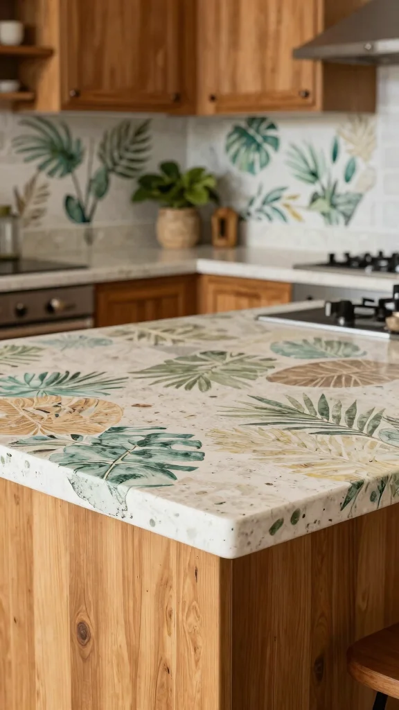 17 Tropical Kitchen Design Ideas: Exotic and Vibrant Spaces - 7. Eco-Friendly Countertops 1