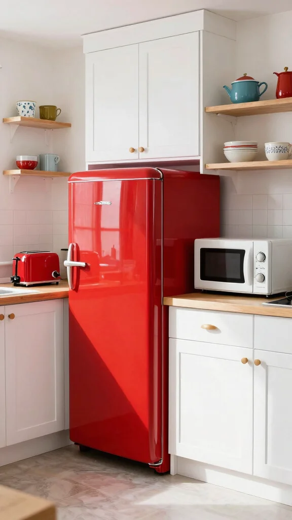 18 Classic Kitchen Design Ideas: Timeless Elegance for Every Home - 10. Colorful Appliances: A Retro Twist 1