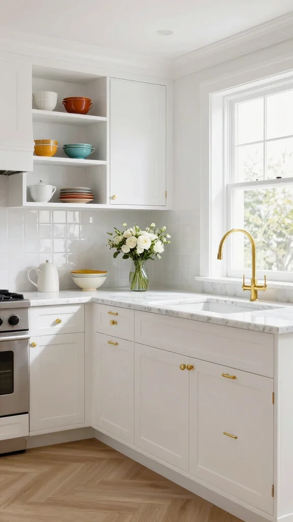 18 Classic Kitchen Design Ideas: Timeless Elegance for Every Home - 2. Classic White Elegance: A Timeless Choice 1