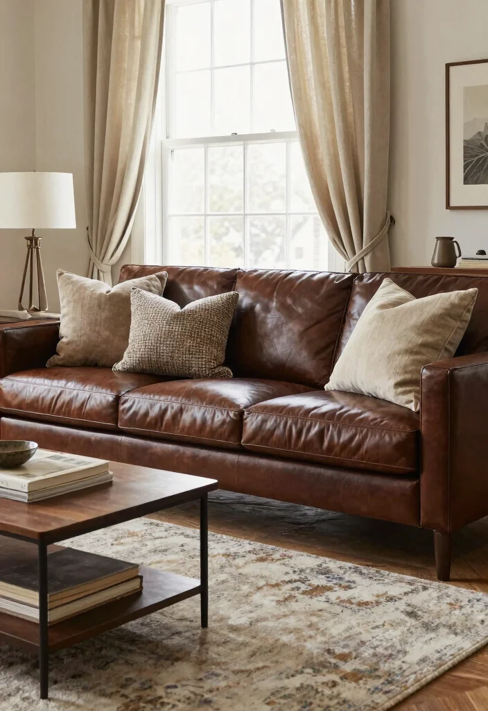 18 Dark Brown Furniture Living Room Decor and Interior Design Ideas - 5. Layered Textures 1