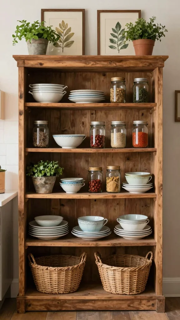 18 Farmhouse Kitchen Design Ideas: Create a Warm Country Aesthetic - 1. Open Shelving for a Rustic Touch 1