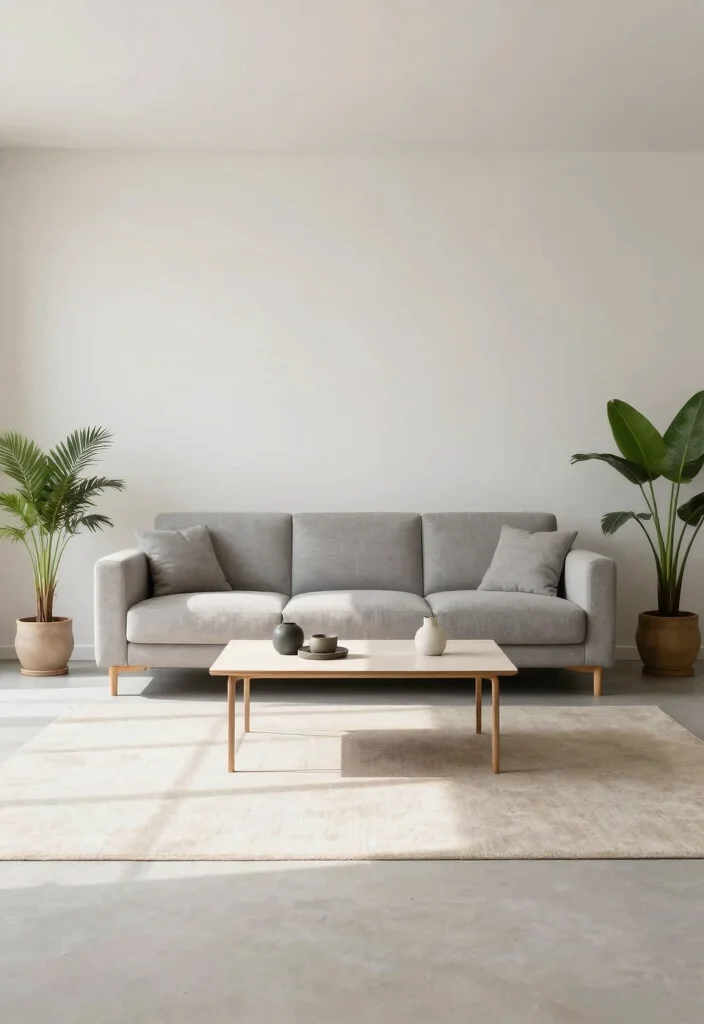 18 Furniture Layout Ideas for Long Living Rooms - 10. Go Minimalist 1