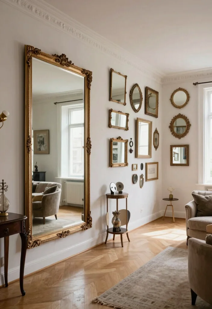 18 Furniture Layout Ideas for Long Living Rooms - 13. Use Mirrors Wisely 1