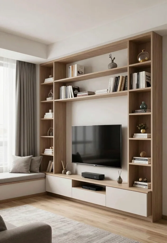 18 How to Set Up Living Room Furniture for Best Flow - 11. Use Built-In Furniture 1