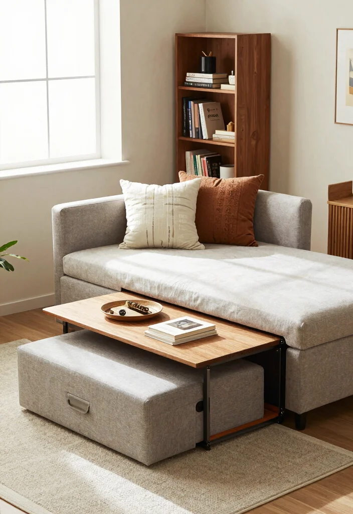 18 How to Set Up Living Room Furniture for Best Flow - 3. Choose Multi-Functional Furniture 1