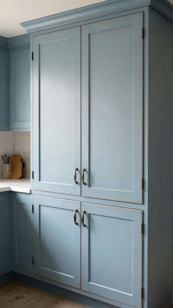 18 Kitchen Cabinet Design Ideas: Style, Storage & Organization - 12. Painted Cabinets with Distressed Finishes 1