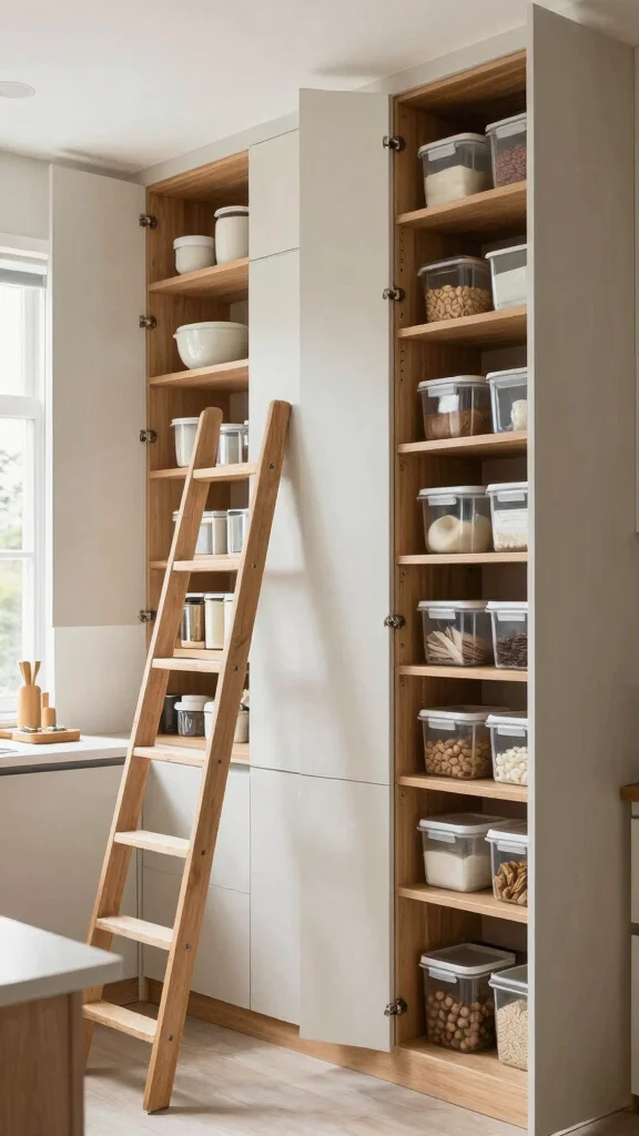 18 Kitchen Cabinet Design Ideas: Style, Storage & Organization - 13. Vertical Storage Solutions 1