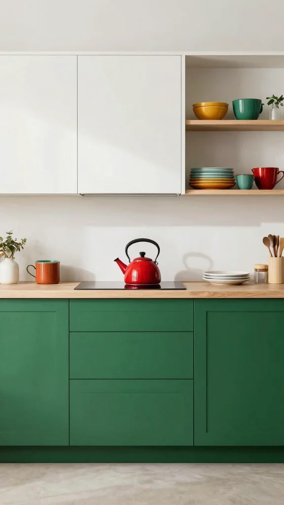 18 Kitchen Cabinet Design Ideas: Style, Storage & Organization - 3. Color Blocking for Cabinets 1