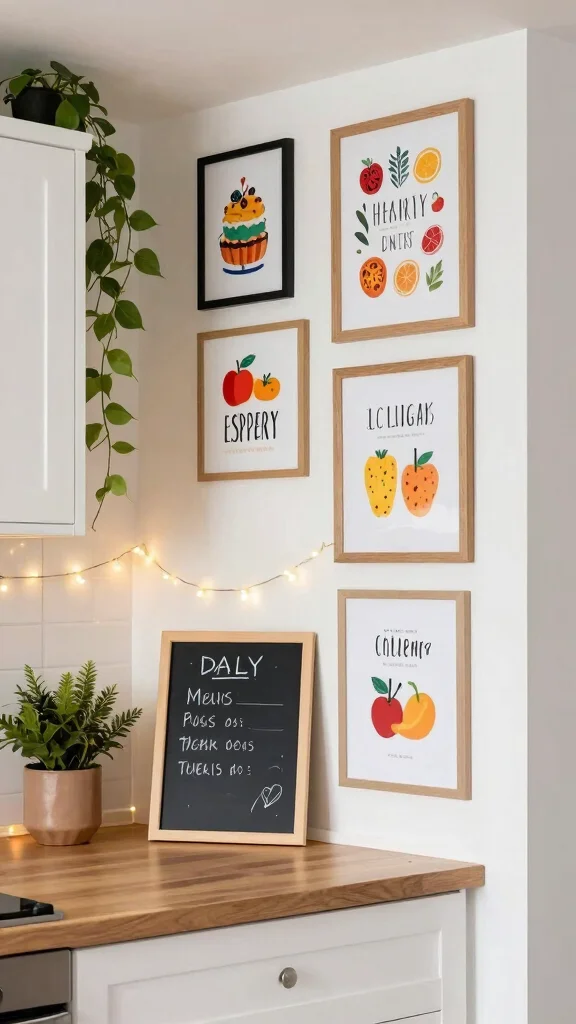 18 Kitchen Corner Design Ideas: Maximize Unused Space - 18. Personal Touches with Wall Art 1
