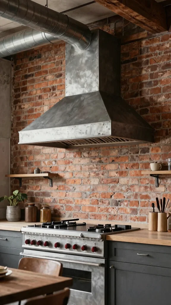 18 Kitchen Hood Design Ideas: Range Hoods That Make a Statement - 13. Industrial Chic Hoods 1