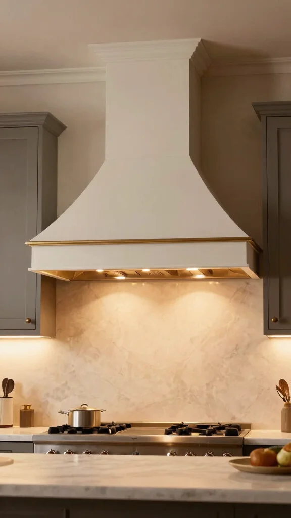 18 Kitchen Hood Design Ideas: Range Hoods That Make a Statement - 18. Statement Lighting Hoods 1