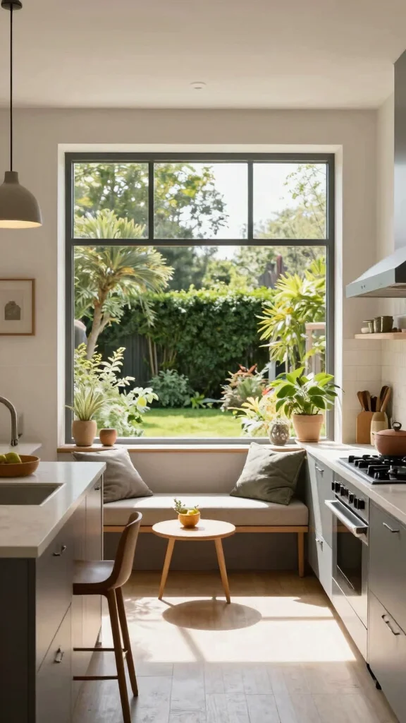 18 Kitchen Window Design Ideas: Natural Light & Style - 17. Picture Windows for Stunning Views 1