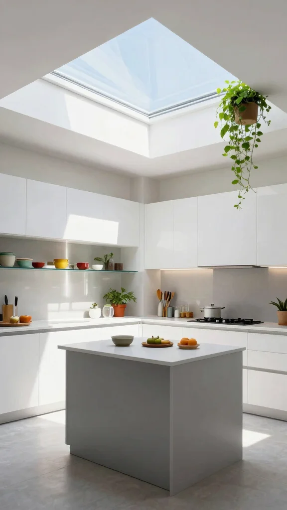 18 Kitchen Window Design Ideas: Natural Light & Style - 2. Skylights: Embracing the Brightness Above 1