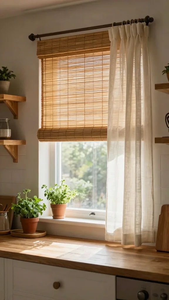 18 Kitchen Window Design Ideas: Natural Light & Style - 3. Eco-Friendly Window Treatments 1