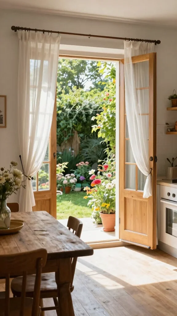 18 Kitchen Window Design Ideas: Natural Light & Style - 4. French Doors to the Outdoors 1