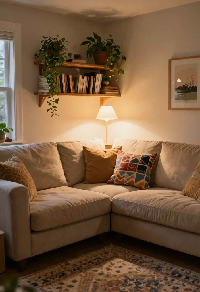 18 L-Shape Couch Living Room Layout and Furniture Arrangement - 1. Corner Cozy: Optimal Use of Space 1