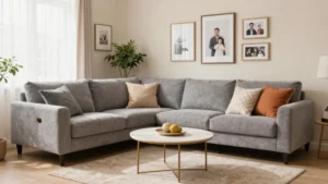 18 L-Shape Couch Living Room Layout and Furniture Arrangement