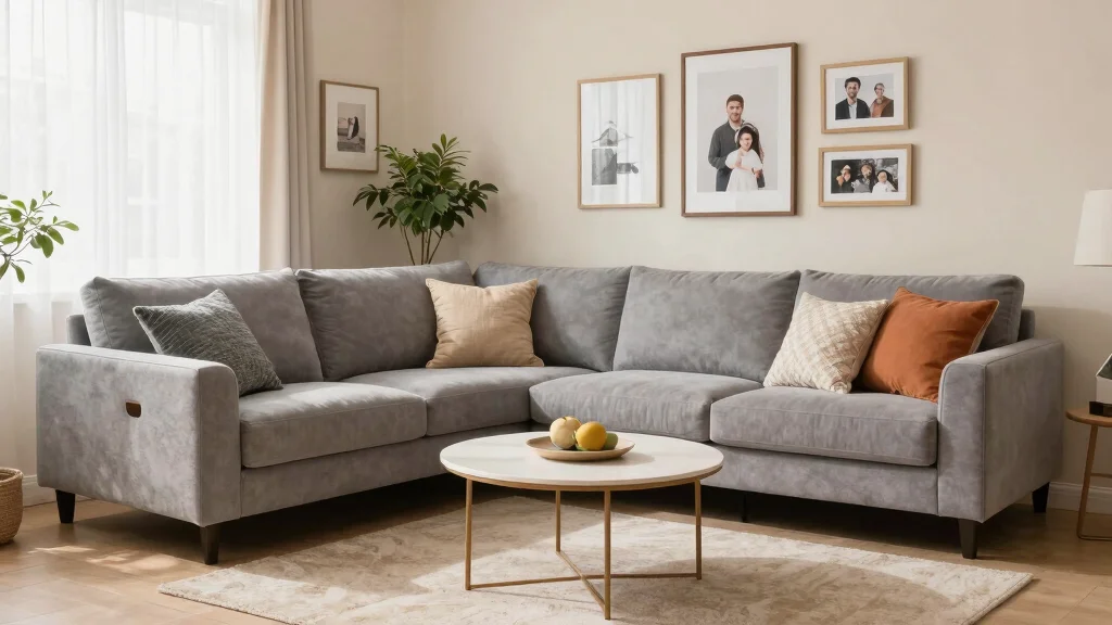 18 L-Shape Couch Living Room Layout and Furniture Arrangement