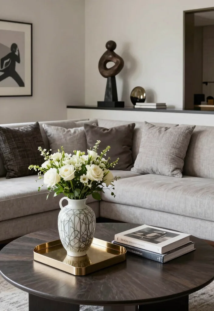 18 L-Shaped Living Room Layout and Furniture Placement Tips - 16. Accessorize Wisely 1