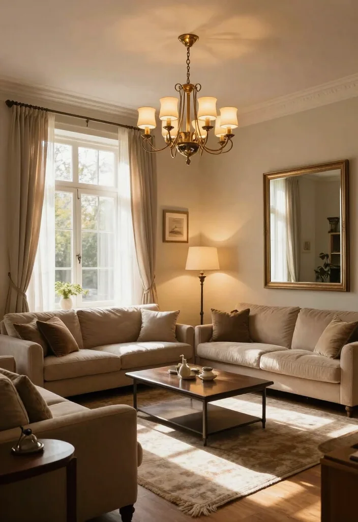 18 L-Shaped Living Room Layout and Furniture Placement Tips - 6. Optimize Lighting 1