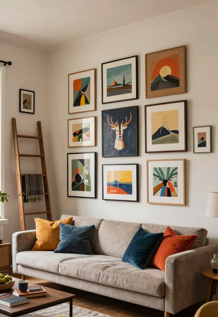 18 L-Shaped Living Room Layout and Furniture Placement Tips - 7. Personalize with Artwork 1