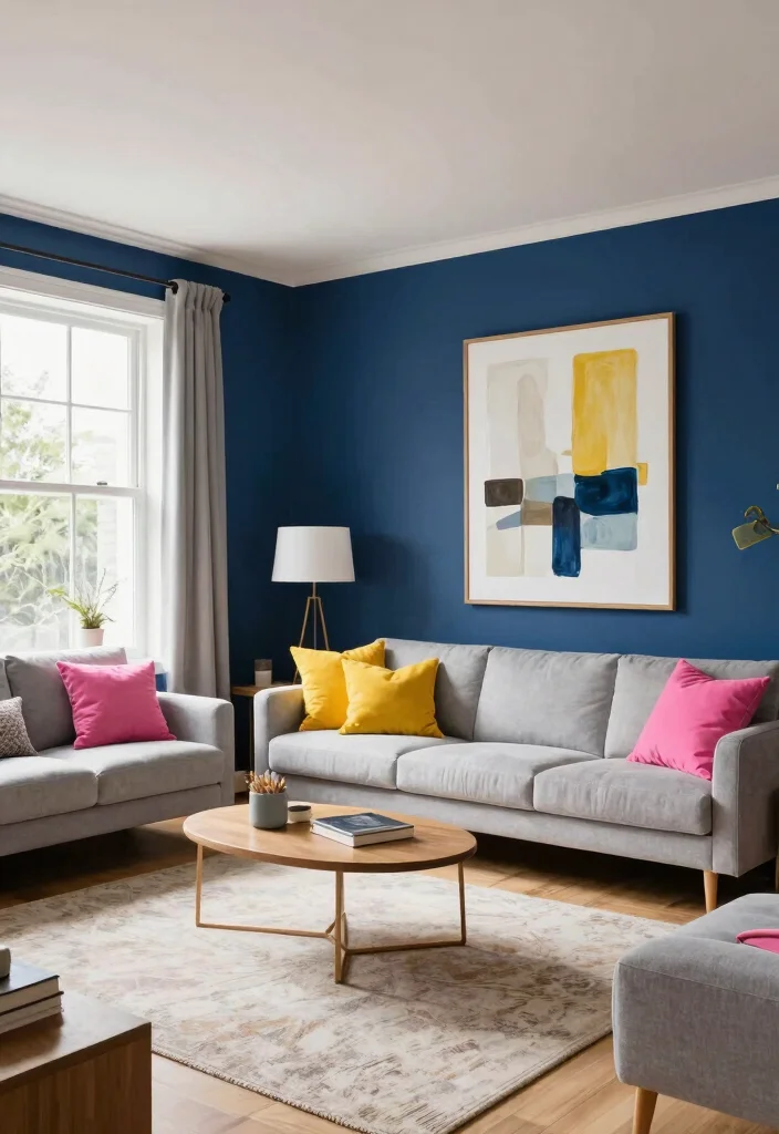 18 Living Room Furniture Arrangement Ideas for Open Floor Plan - 5. Use Color to Your Advantage 1