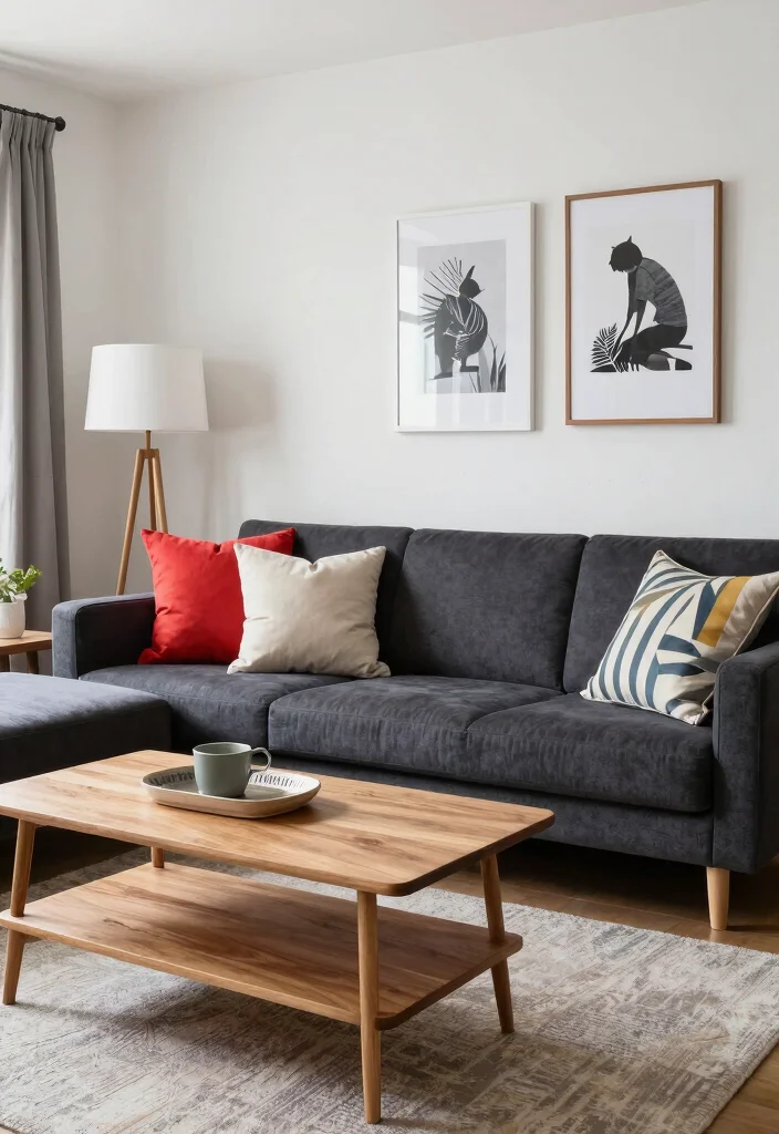 18 Mixing Dark and Light Wood Furniture in Living Room - 18. Keep It Fresh 1