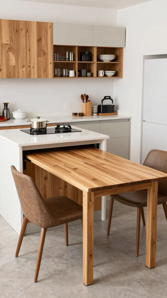 18 Restaurant Kitchen Design Ideas: Professional Layouts for Home - 12. Dual-Purpose Spaces 1