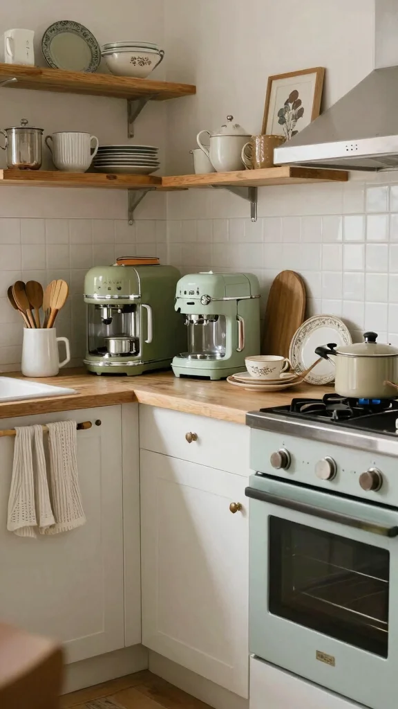 18 Restaurant Kitchen Design Ideas: Professional Layouts for Home - 15. Vintage Decor Elements 1