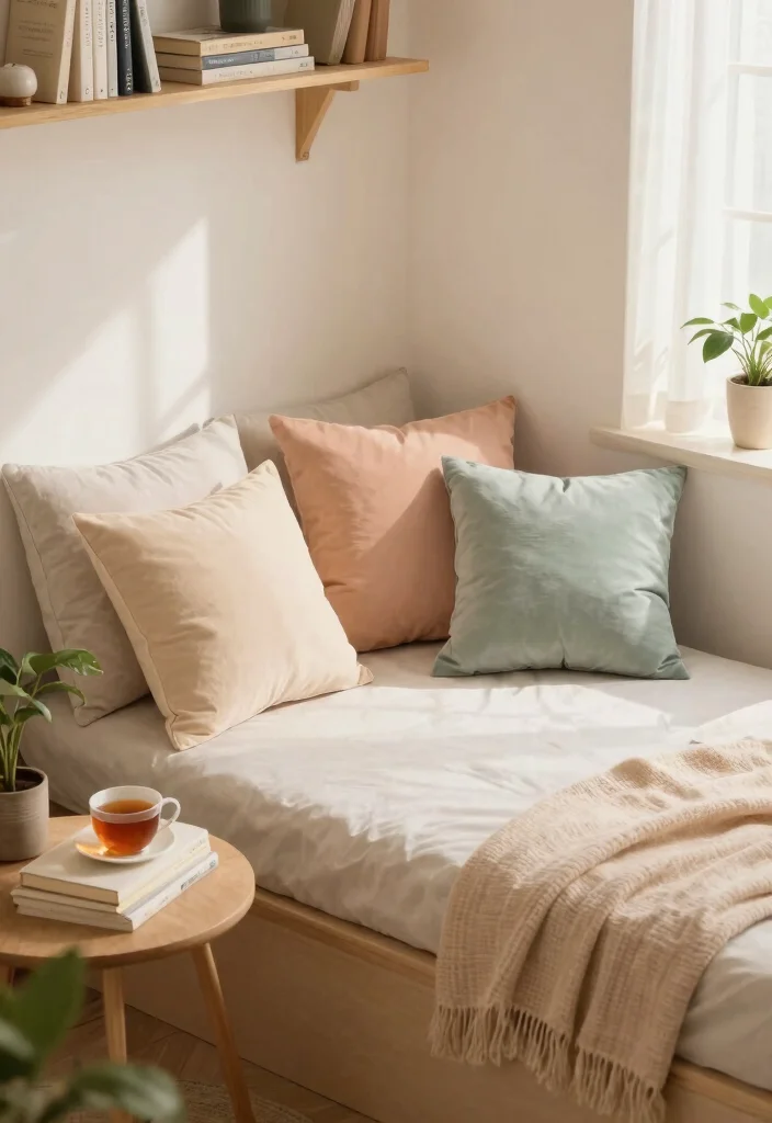 18 Sofa Set Ideas for Living Room Furniture - 11. Cozy Nook with Daybed 1