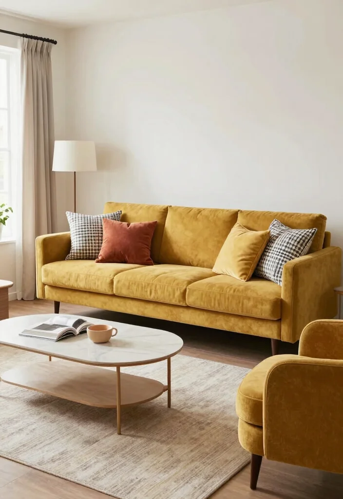 18 Sofa Set Ideas for Living Room Furniture - 16. Sofa with Accent Chairs 1