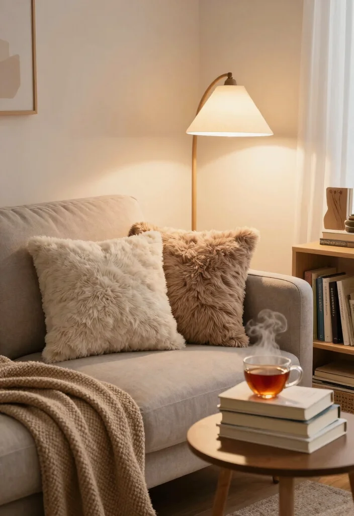 18 Sofa Set Ideas for Living Room Furniture - 18. Cozy Reading Corner with Sofa 1