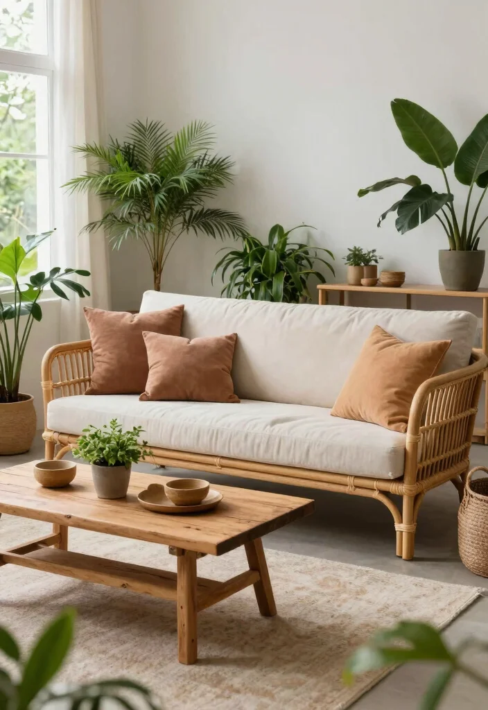 18 Sofa Set Ideas for Living Room Furniture - 7. Outdoor-Inspired Furniture 1