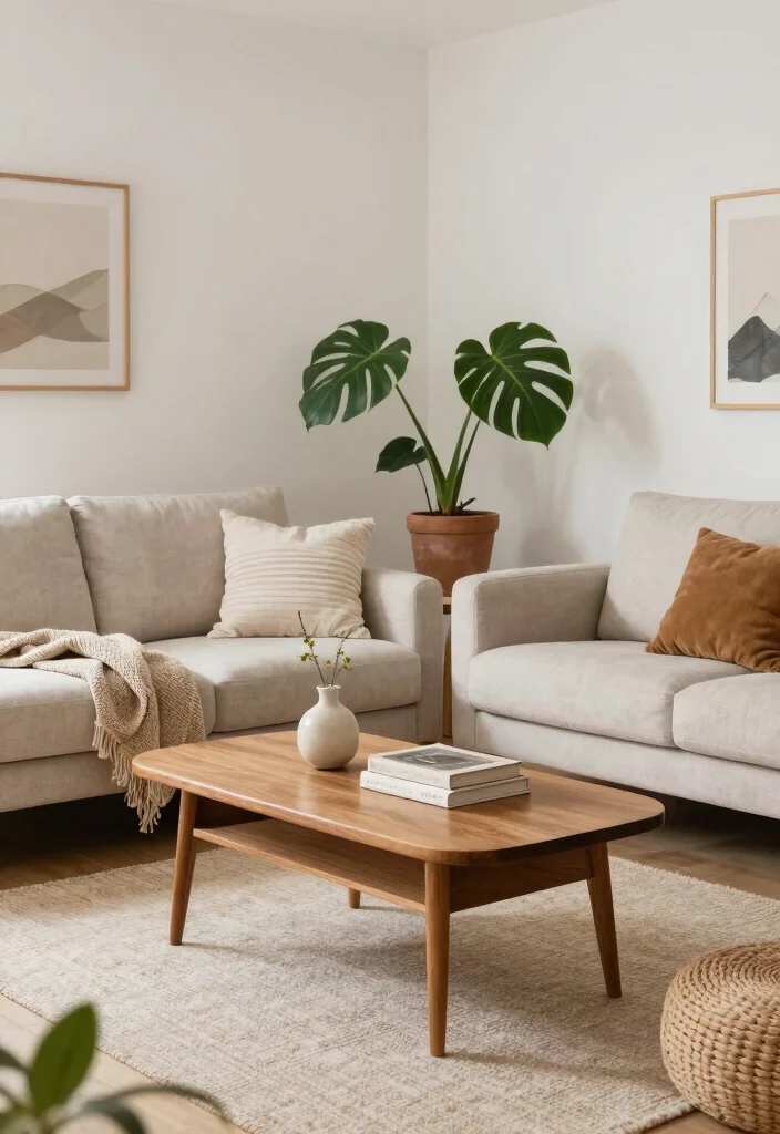 18 Sustainable Mid-Century Modern Living Room Furniture Ideas - 10. Scandinavian Furniture Influences 1