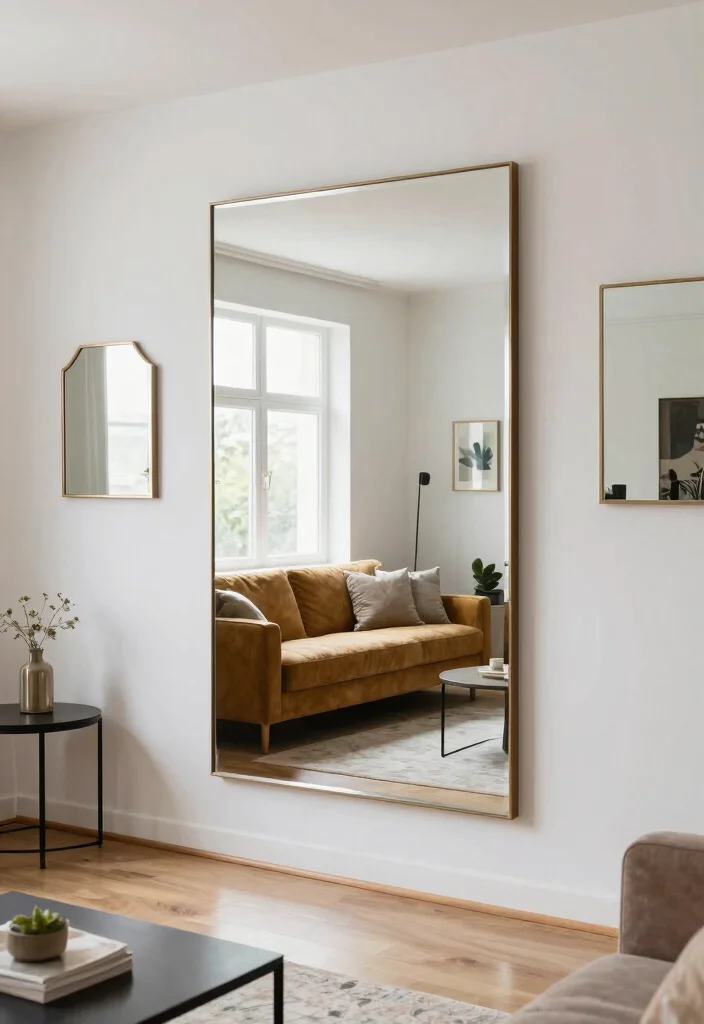 18 Tips on How to Arrange Living Room Furniture for Maximum Comfort - 12. Use Mirrors to Enhance Space 1