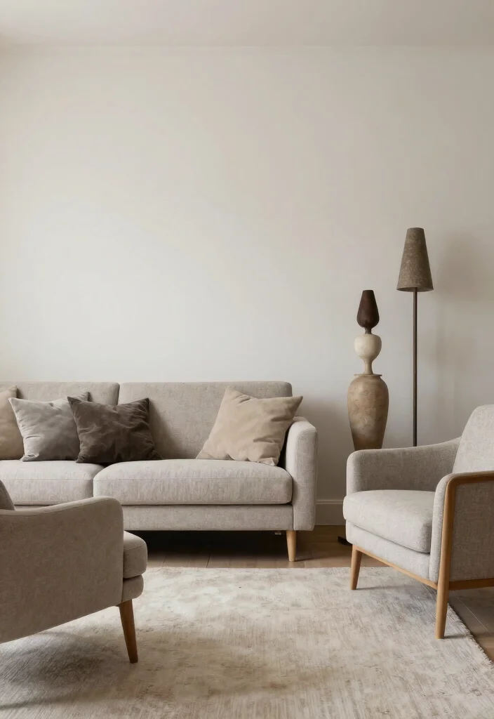 18 Tips on How to Arrange Living Room Furniture for Maximum Comfort - 8. Play with Scale 1